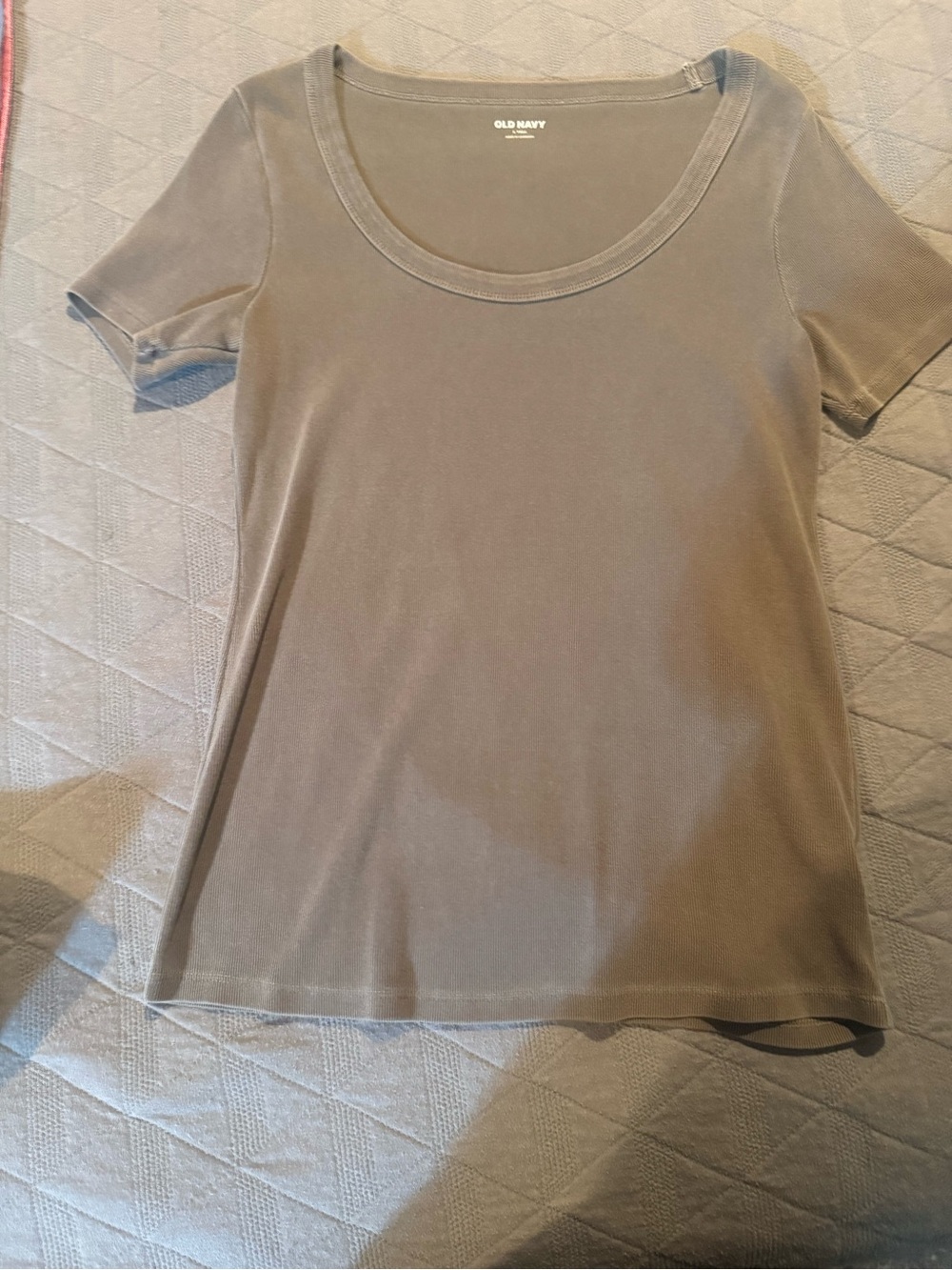 Old Navy Short Sleeve Scoop Neck Tee - Taupe Brown